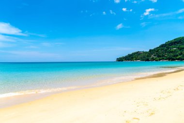 Güzel tropikal plaj ve deniz paradise Island 