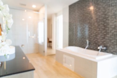 Soyut bulanıklık ve defocused banyo iç