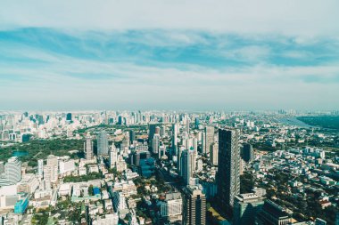 Güzel cityscape mimarisi ve Bangkok Th içinde bina