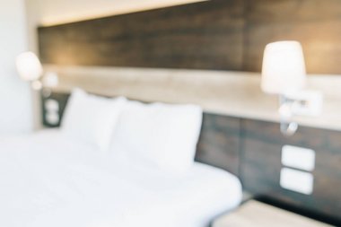 Soyut bulanıklık ve ufuk yatak odası iç