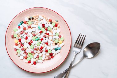 hap, ilaç, eczane, ilaç veya tıbbi plaka üzerinde