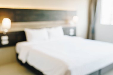 Soyut bulanıklık ve ufuk yatak odası iç