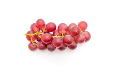 beyaz zemin üzerine taze üzüm 