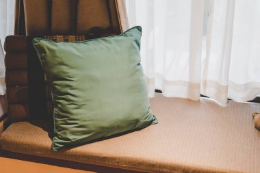 Yatak odasında kanepe dekorasyon yastık - Vintage Işık Filtresi