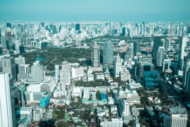Güzel cityscape mimarisi ve Bangkok Th içinde bina