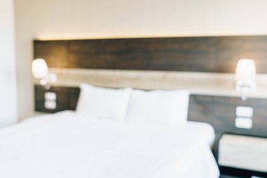 Soyut bulanıklık ve ufuk yatak odası iç