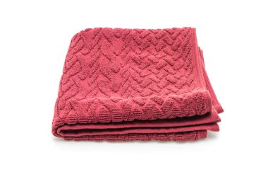 Beyaz arkaplanda havlu