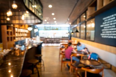 Özgeçmiş için soyut bulanık kafe restoranı