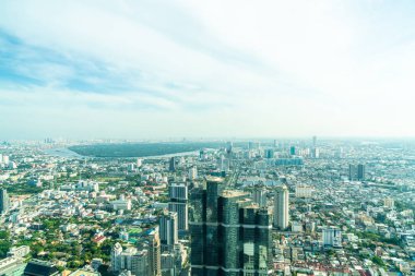 Güzel cityscape mimarisi ve Bangkok Th içinde bina