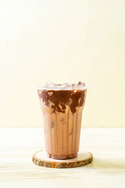 Iced csokoládé turmix ital — Stock Fotó