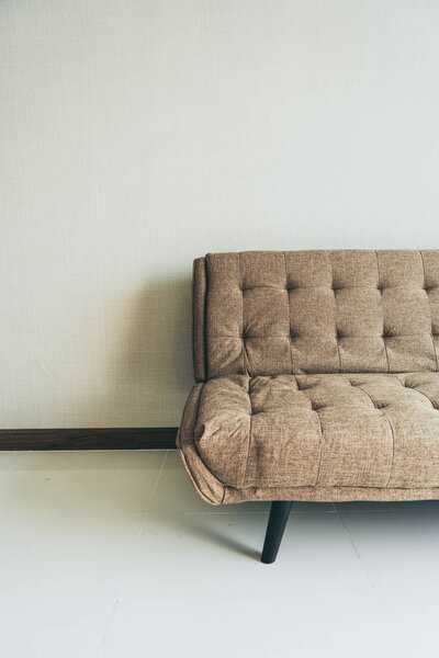 Modern fabric sofa in room 