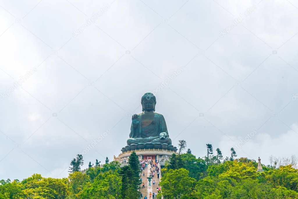 Giant Buddha statue at Ngong Ping,Hong Kong