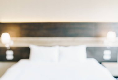 Soyut bulanıklık ve ufuk yatak odası iç