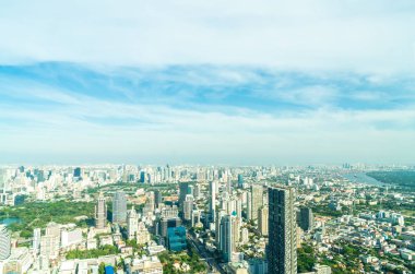 Güzel cityscape mimarisi ve Bangkok Th içinde bina