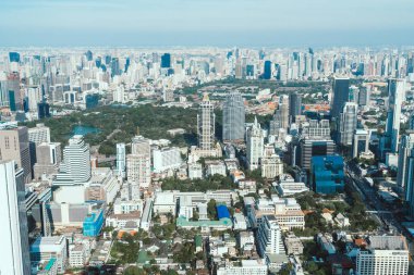Güzel cityscape mimarisi ve Bangkok Th içinde bina