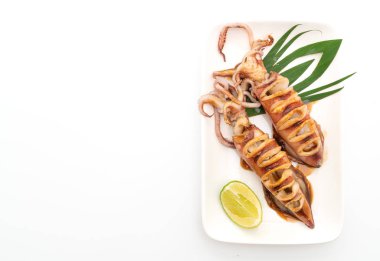 teriyaki soslu ızgara kalamar