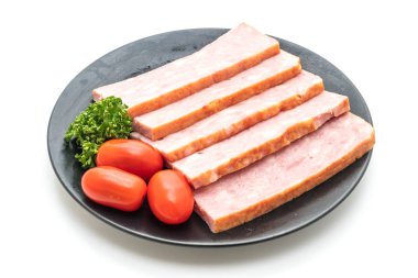 dilimlenmiş domuz pastırması Barbekü