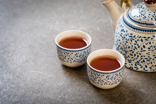 Красивый китайский чайный набор — стоковое фото