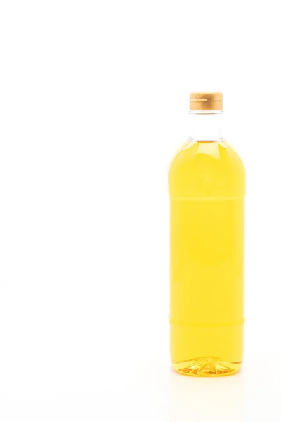 Ölflasche auf weißem Hintergrund — Stockfoto