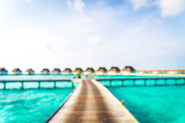 Borrão abstrato praia tropical e mar em Maldivas para fundo — Fotografia de Stock