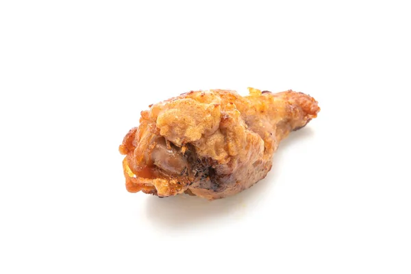 Pollo frito sobre fondo blanco — Foto de Stock