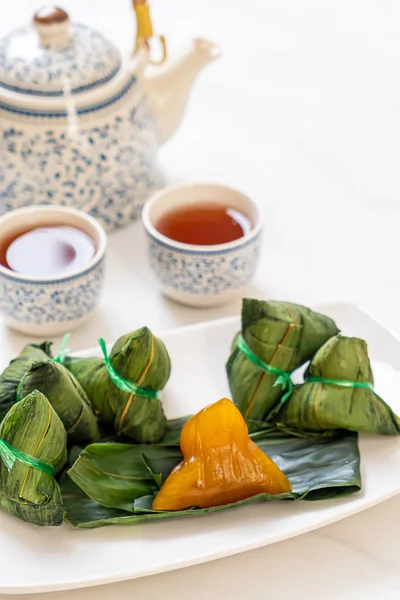 粽子或中国传统糯米水饺 — 图库照片