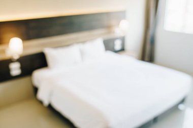 Soyut bulanıklık ve ufuk yatak odası iç