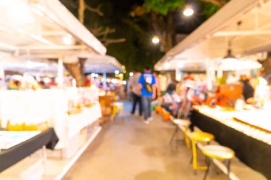 soyut bulanıklık ve gece semt pazarı defocused