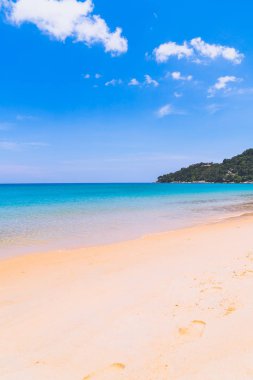 Güzel tropikal plaj ve deniz paradise Island 
