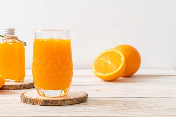 Fresh orange juice glass — Stock Photo, Image