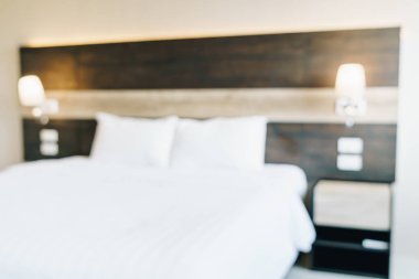 Soyut bulanıklık ve ufuk yatak odası iç