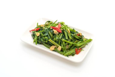 Kızarmış Çin sabah Glory veya su ıspanak