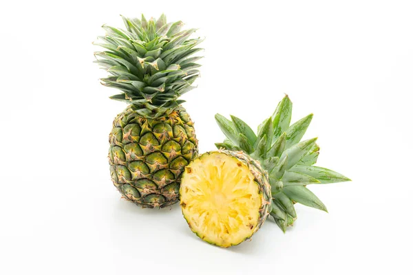 Fresh pineapple on white background — Stock Photo, Image