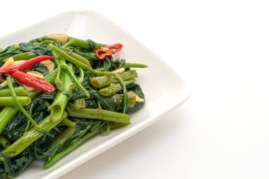 Kızarmış Çin sabah Glory veya su ıspanak