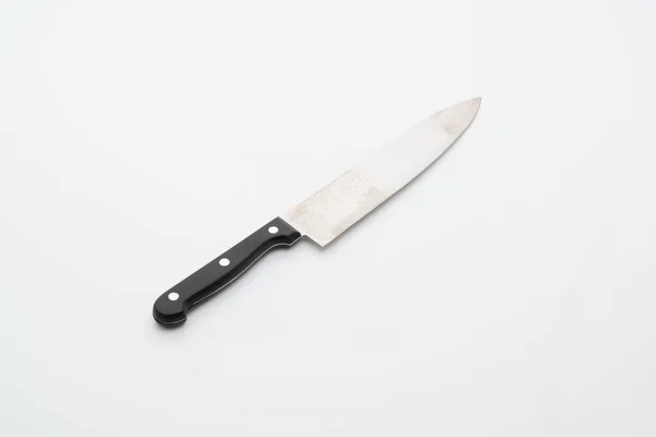 Naczynie nóż na białym tle — Zdjęcie stockowe