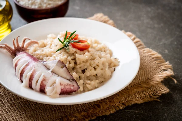 Squids or octopus risotto — Stock Photo, Image