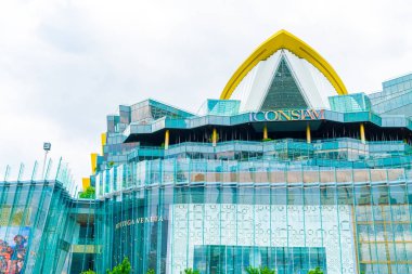 Bangkok, Tayland-Temmuz 17 2019: ıconsiam Alışveriş Mağazası ve
