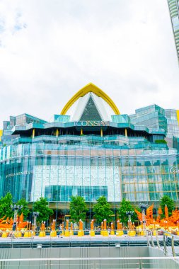 Bangkok, Tayland-Temmuz 17 2019: ıconsiam Alışveriş Mağazası ve