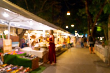 soyut bulanıklık ve gece semt pazarı defocused