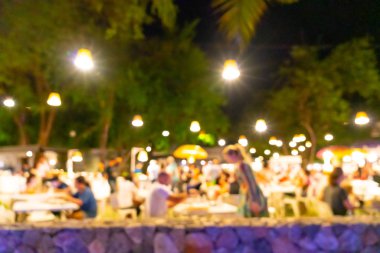 soyut bulanıklık ve gece semt pazarı defocused