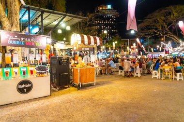 Hua Hin, Tayland - 24 Şubat 2019: Ağustosböceği Hua Hin piyasada. Bu