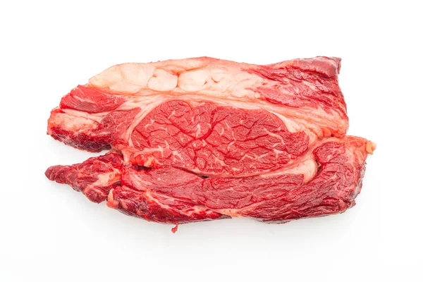 Steak de bœuf cru frais ou viande crue — Photo