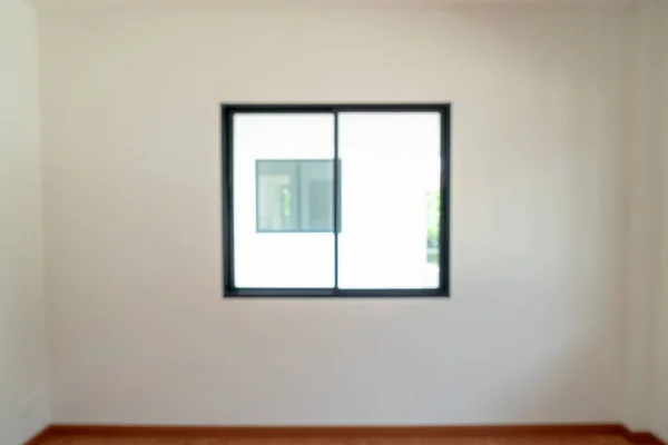 Abstrato desfoque quarto vazio com janela e porta em casa — Fotografia de Stock