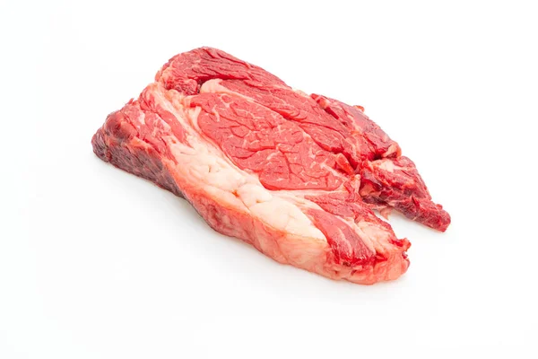 Fresh raw beef steak or raw meat — Stock Photo, Image