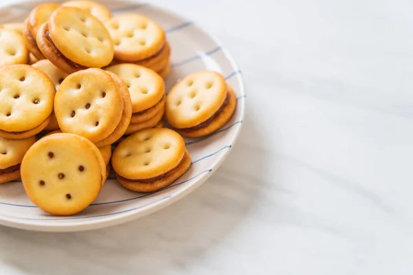 Печиво з ананасовим варенням — стокове фото
