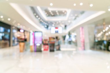 Soyut bulanıklık ve defocused lüks alışveriş merkezi