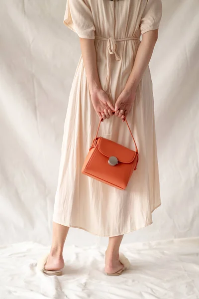 woman leather fashion bag