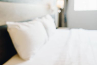 Soyut bulanıklık ve ufuk yatak odası iç