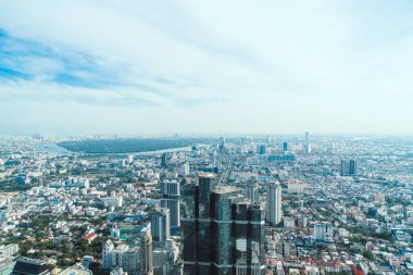 Güzel cityscape mimarisi ve Bangkok Th içinde bina