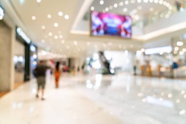 Soyut bulanıklık ve defocused lüks alışveriş merkezi